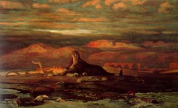 Elihu Vedder : The Sphinx of the Seashore